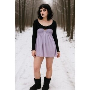 Makalu Kali Black Faux Suede Faux Fur Lined Mid Calf Winter Boots Size 7M‎